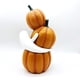 thumbnail image 2 of Triple Calabaza con Fantasma y Luz LED 38 x 20 cm Halloween - Frank & Mortis, 2 of 3