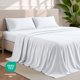 thumbnail image 5 of Juego de Ropa de Cama Bare Home Queen 4 Piezas Microfibra Blanca, 5 of 9