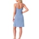 thumbnail image 3 of INSPIRE CHIC Camisón sin mangas de modal suave para mujer con escote en V y tirantes ajustables L Gris Azul, 3 of 6