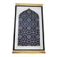 thumbnail image 5 of Alfombra De Oración Tradicional Alfombras Antideslizantes Para Cafetería Sala De Estar Ramadán Regalo Negro, 5 of 5
