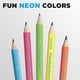 thumbnail image 5 of Lápices #2 Hb Suaves Colores Neón Paquete De 18, 5 of 8