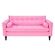 thumbnail image 1 of Sofa Retro 3 Cuerpos Felpa Rosado, 1 of 6