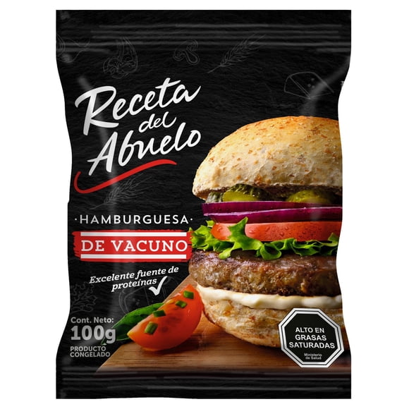 Hamburguesa de Vacuno, 100 g