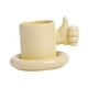 thumbnail image 1 of Taza Porcelana con Platillo Pulgar, 1 of 3