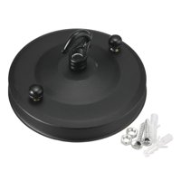 Ioensy - Techo Rose Hook Plate Chandelier Part Heavy Duty Para Sala De Estar Dormitorio Negro