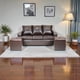 thumbnail image 1 of Living Emanuel 3 Cuerpos Y 2 Poufs - Cuero Sintético Pu Café Moro, 1 of 6