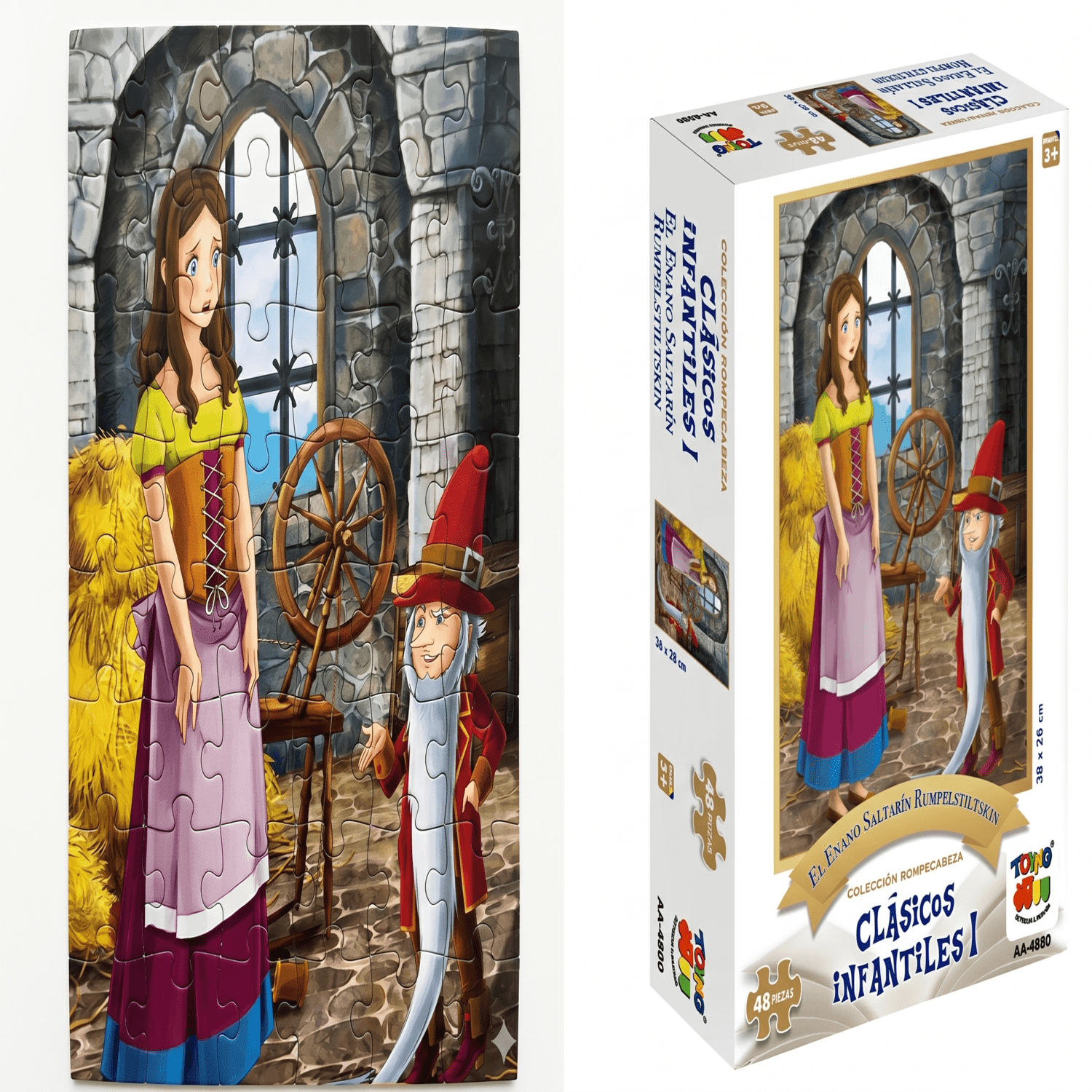 Puzzle 48 Piezas - El Enano Saltarin - Rumpelstiltskin - Toyng