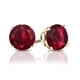 thumbnail image 1 of Aros Paris Jewelry 14k Yellow Gold Round Created Ruby 3MM, 1 of 3