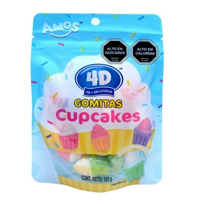 Gomitas Con Forma De Cupcake 100 G Amos