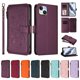 thumbnail image 3 of Funda Cartera Mariposa para [iPhone 15 Plus] con Soporte y Cremallera Violeta, 3 of 6