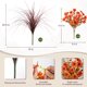thumbnail image 3 of Flores artificiales HyeFlora 12 ramos F naranja, 3 of 7
