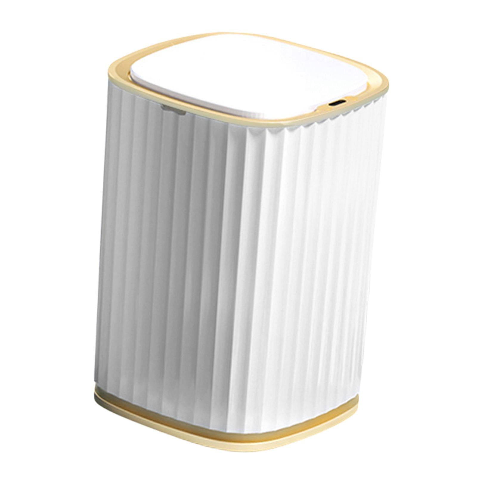 Bothyi - Papelera Con Sensor De 15 L Con Tapa Para Baño, Dormitorio, Sala De Estar