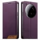thumbnail image 1 of Funda Tipo Cartera de Cuero Sintético para XIAOMI 15 Ultra Bloqueo RFID, con Ranuras para Tarjetas y Bolsillo para Efectivo, Cierre Magnético Fuerte Morado, 1 of 6