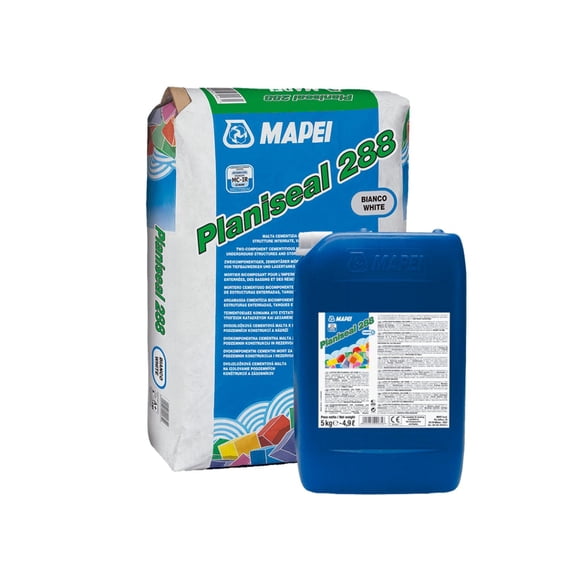 PLANISEAL 288 A+B GRIS - Mortero cementoso bicomponente, kit a+b 20Kg