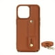 thumbnail image 1 of Faux Leather Phone Case For IPhone 15/14/13/12/11/ Pro Max XS Max XR 15/14/7/8 Plus SE With Holder Wrist Long Lanyard Wallet Card Bag Crossbody Shockproof Protective Cover, 1 of 3