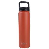 National Geographic - Botella Metálica Térmica Boca Ancha 750Ml Naranjo