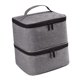 thumbnail image 1 of Estuche Organizador De Esmaltes De U?as, Bolsa De Transporte De Doble Capa Para Maquillaje Y Perfume, Color Gris, 1 of 3