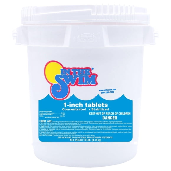 Tabletas de Cloro para Piscina In The Swim de 2.54 cm, 4.5 kg