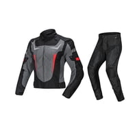 Magideal - Chaqueta Impermeable Para Motocicleta, Pantalones, Chaqueta De Montar, Traje Protector Con Almohadilla De Para Hombres Y Mujeres, Ropa Usable Negro Xxl