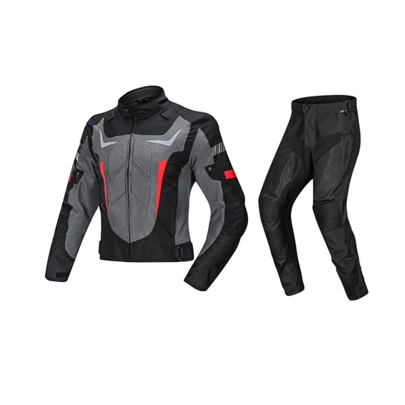 Chaqueta De Moto Impermeable Pantalones Traje Moto Biker Chaqueta De Equitación Negro L
