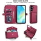 thumbnail image 4 of Para Samsung Galaxy A14 4G / 5G [Bloqueo RFID] Multifuncional 2 en 1 Funda Tipo Billetera de Cuero PU Suave con Tapa Magnética, Múltiples Ranuras para Tarjetas, Bolsillo con Cierre, con Correa de, 4 of 8