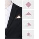 thumbnail image 3 of INSPIRE CHIC Pañuelos de Bolsillo Ligeros para Hombre en Bloque de Color Blanco para Boda Formal Marrón Talla Única, 3 of 4