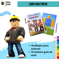 Macae - Libro Para Pintar Roblox Con Stickers