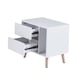 thumbnail image 2 of Velador Square Minimalista Blanco Con Dos Cajones, 2 of 3