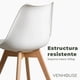 thumbnail image 3 of Pack 4 Taburete Pisos Bar Acolchado Altura 65cm Eames Tulip Blanco, 3 of 10