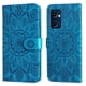 thumbnail image 1 of Funda tipo cartera FOXDOCK para OPPO Reno 7 5G , diseño girasol en relieve, cuero PU, cierre magnético, soporte y tarjetero, 1 of 5