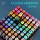 thumbnail image 2 of Juego de rotuladores con alcohol WELLOKB, 60 colores, doble punta, para arte, 2 of 9