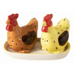 Genérico - Set 2 Juego Salero Pimentero Bandeja Elegante Hogar Jhn