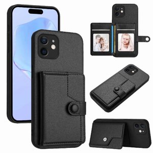 Foxdock Funda Para Iphone 11 Con Bloqueo Rfid - Diseño Elegante Con Cierre De Botón