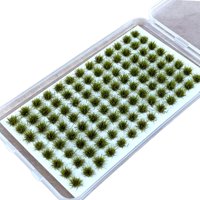 Magideal - Césped Tufts Ferrocarril Césped Artificial Racimo Hierba Modelo Diorama Diseño Para Paisaje Modelo Ferrocarril Paisaje Arena Mesa Ferrocarril Decoraci Verde Claro