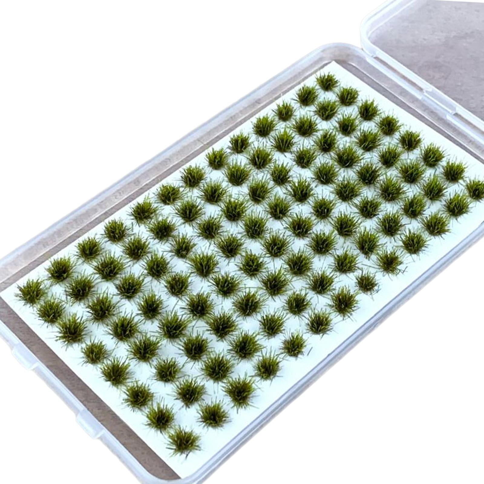 Magideal - Césped Tufts Ferrocarril Césped Artificial Racimo Hierba Modelo Diorama Diseño Para Paisaje Modelo Ferrocarril Paisaje Arena Mesa Ferrocarril Decoraci Verde Claro