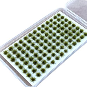 Magideal - Césped Tufts Ferrocarril Césped Artificial Racimo Hierba Modelo Diorama Diseño Para Paisaje Modelo Ferrocarril Paisaje Arena Mesa Ferrocarril Decoraci Verde Claro