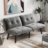 M&Ms - Grey Convertible Folding Modern Sofa Bed