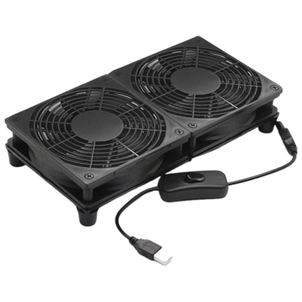 Ventilador de refrigeración para portátil, radiador, luz de color, USB, host industrial, chasis, soporte de flujo axial, 5 V