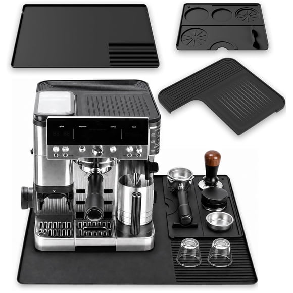 Tapete para café Aolaike 60 × 40 cm 3 en 1 de silicona antideslizante