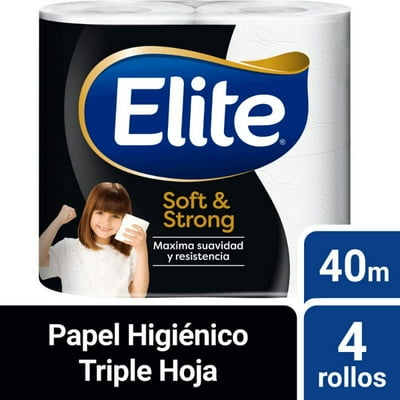 Papel Higiénico Triple Hoja Soft & Strong 4 Un 40 Mt 4 Un Elite