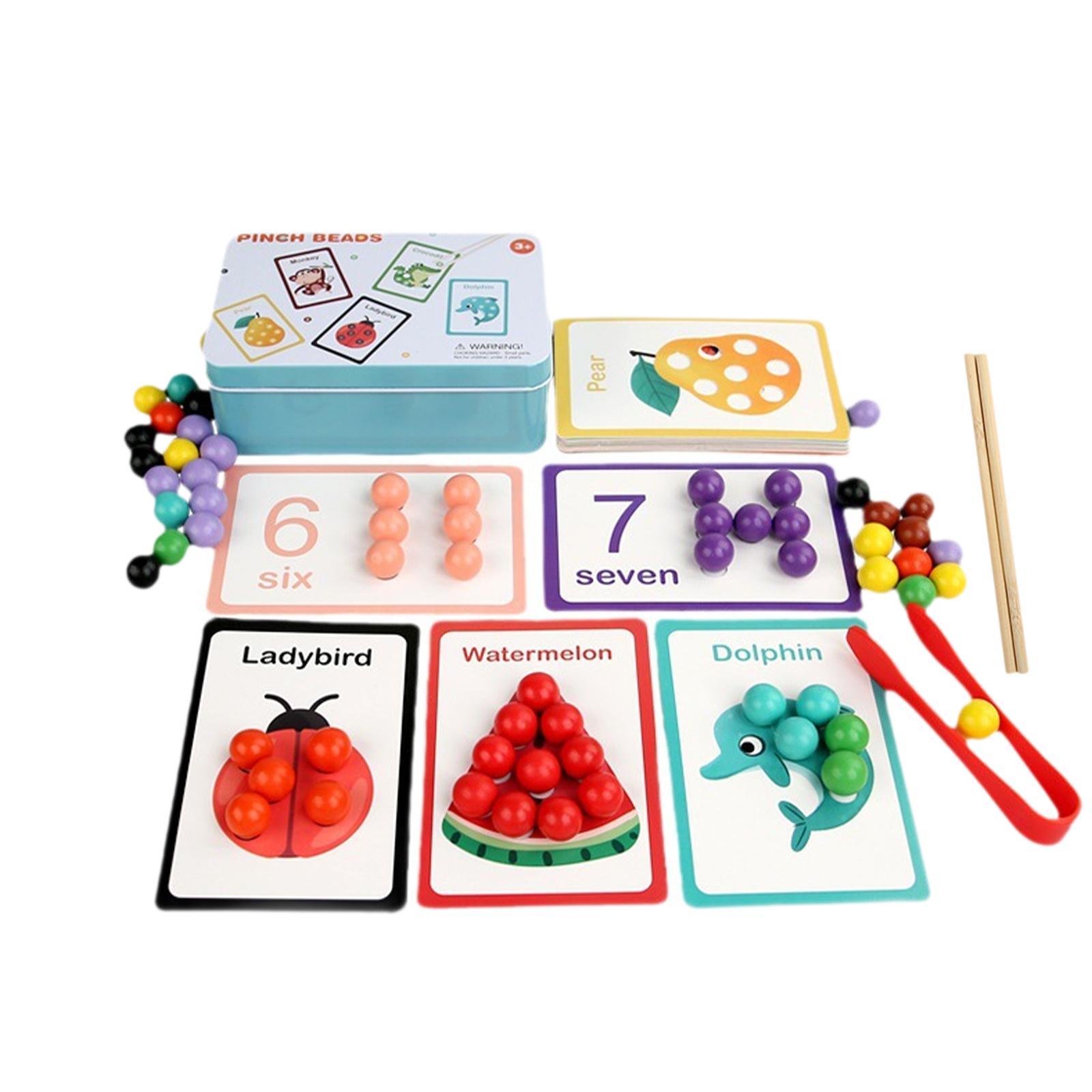 Magideal - Clip Beads Toy Juego Educativo De Conteo A Juego Para Jardín De Infantes Preescolar