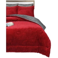 Genérico - Plumón Chiporro Textura Lineal 2 Plazas Cálido E1