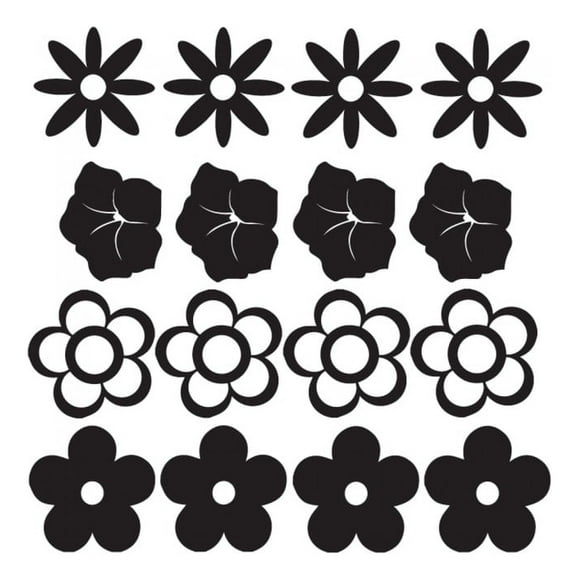Decomural Flower Group Daisy Floral Set WS-33273