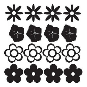 Rienda Libre Graphics - Decomural Flower Group Daisy Floral Set Ws-33273