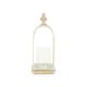 thumbnail image 3 of Farol Cheungs Thistledale de metal blanco con madera y cuerda, 3 of 3