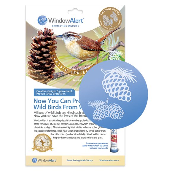 Calcomanía para Ventana WINDOWALERT con Piña – Prevención de Aves