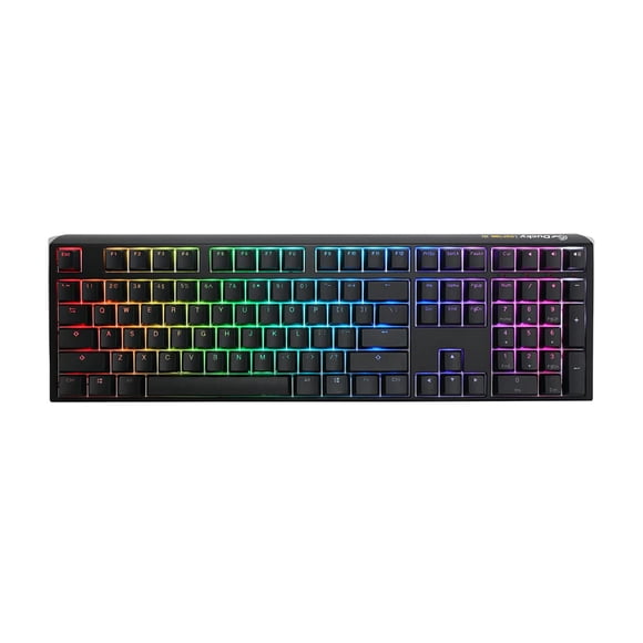 Teclado Ducky One 3 negro 100% mecánico con Cherry Speed Silver