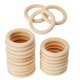 thumbnail image 1 of Hecho A Mano De Arce Natural Anillos De Dentición De Madera Bebé De Madera Ninges 70mm, 1 of 3