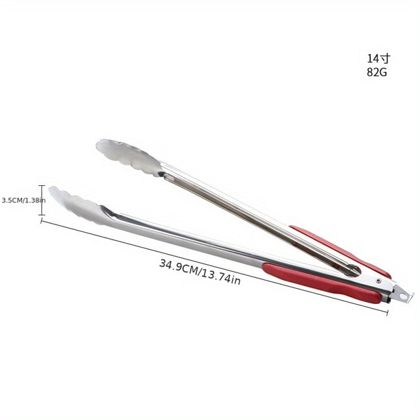 1pc Stainless Steel Food Clip Kitchen Tool Stainless Steel Barbecue Tongs Buffet Kitchen Anti-scalding Bread Tongs Steak Tongs Barbecue Food Tongs