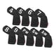 thumbnail image 3 of Juego De 9 Fundas Para Cabeza De Hierro Para Golf, Cuello Largo, Se Adapta A Todas Las Marcas, Accesorios, Color Negro, 3 of 5